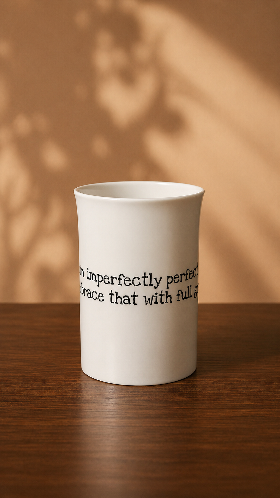 Imperfectly perfect ceramic mug